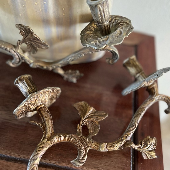 Three candelabra metal arms - Picture 7 of 11
